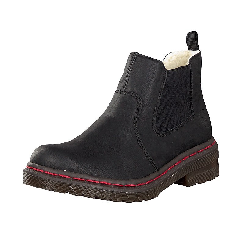 Botas Chelsea Rieker 76264-02 Para Mulher - Pretas